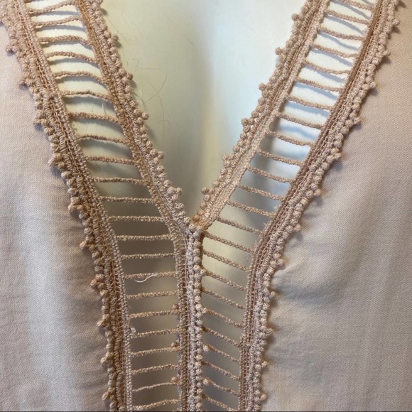 Tie dye Tunic with Ladder Lace Trim - 3X - Picture 3 of 7